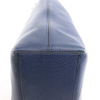 Valentino Garavani Rockstud Leather Shoulder Bag in Navy Blue