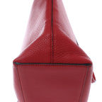 Valentino Garavani Rockstud Leather Shoulder Bag in Red