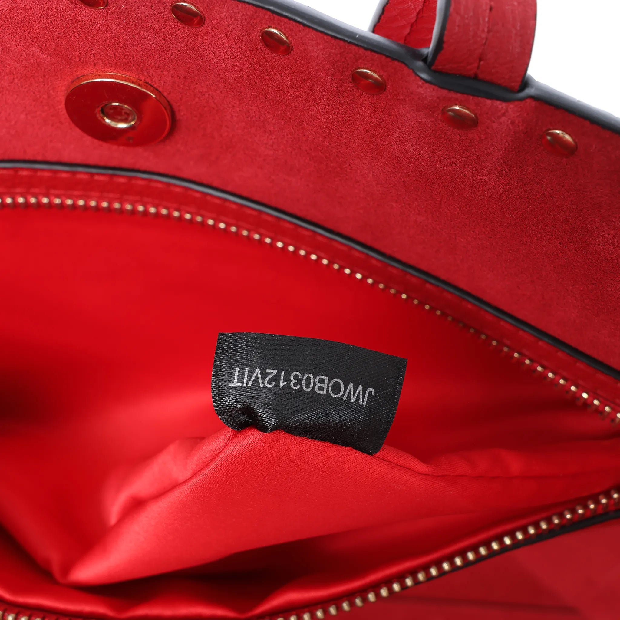 Valentino Garavani Rockstud Leather Shoulder Bag in Red