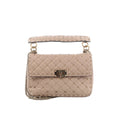 Valentino Rockstud Spike Chain 2Way Shoulder Bag in Beige