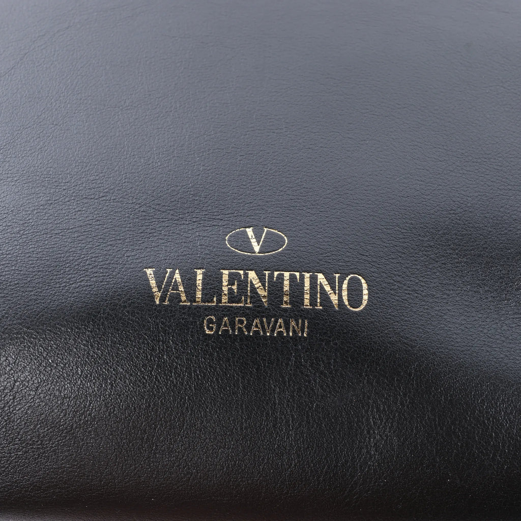 Valentino Garavani Rockstud Leather 2Way Handbag in Black