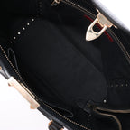 Valentino Garavani Rockstud Leather 2Way Handbag in Black