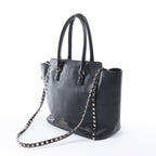 Valentino Garavani Rockstud Leather 2Way Handbag in Black