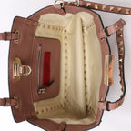 Valentino Garavani Rockstud Leather 2Way Handbag in Dusty Pink