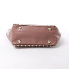 Valentino Garavani Rockstud Leather 2Way Handbag in Dusty Pink