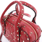 Valentino Rockstud 2Way Handbag in Red