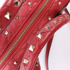 Valentino Rockstud 2Way Handbag in Red