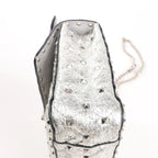 Valentino Garavani Rockstud Spike Chain Strap 2Way Shoulder Bag in Silver