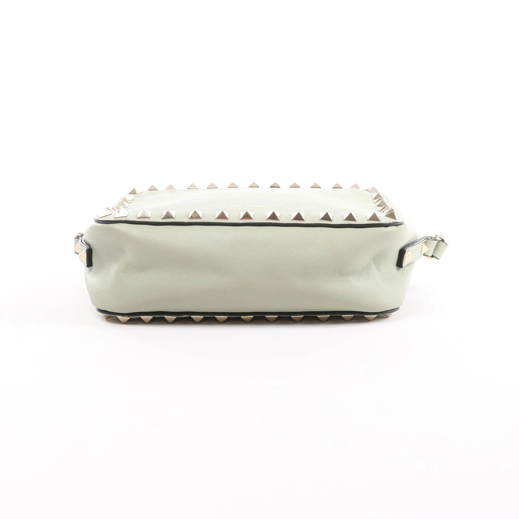 Valentino Garavani Rockstuds Leather Crossbody bag in Green