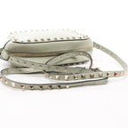 Valentino Garavani Rockstuds Leather Crossbody bag in Green