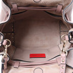 Valentino Garavani Rockstud Leather Crossbody Bag in Pink
