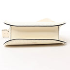 Valentino Garavani Rockstud Leather Shoulder Bag in Ecru