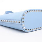 Valentino Garavani Rockstud Leather x Studs Shoulder Bag in Blue