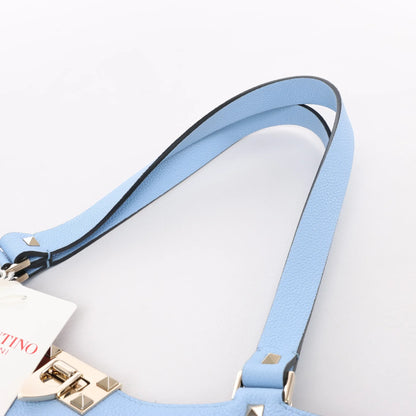 Valentino Garavani Rockstud Leather x Studs Shoulder Bag in Blue