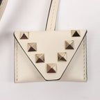 Valentino Garavani Rockstud Leather 2Way Handbag in Beige