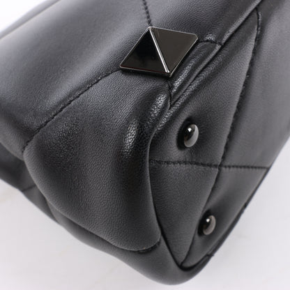 Valentino Garavani Roman Studs Leather 3-way Shoulder Bag in Black