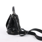 Valentino Garavani Roman Studs Leather 3-way Shoulder Bag in Black