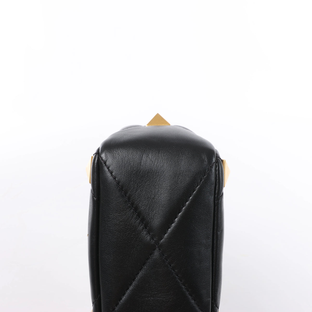 Valentino Garavani Roman Studs Leather 2Way Handbag in Black
