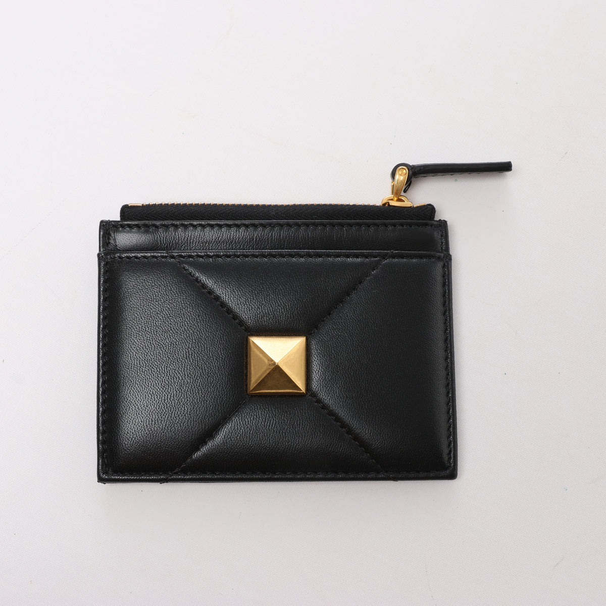Valentino Garavani Roman Studs Leather 2Way Handbag in Black