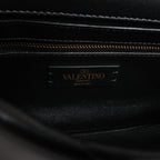 Valentino Garavani Roman Studs Leather 2Way Handbag in Black