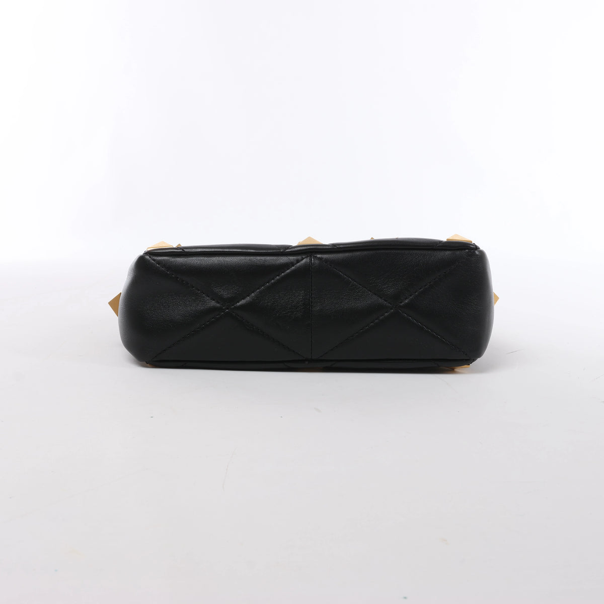 Valentino Garavani Roman Studs Leather 2Way Handbag in Black