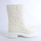 Valentino Garavani Atelier Rose Edition Rubber Rain Boots in White, Size EU 38