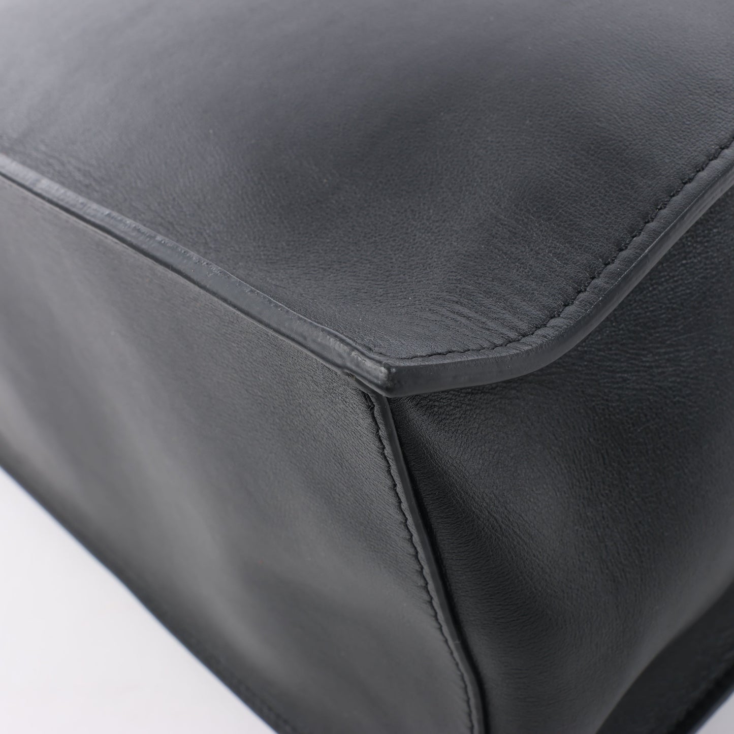 Valentino Garavani V Logo Leather 2Way Handbag in Black