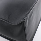 Valentino Garavani V Logo Leather 2Way Handbag in Black