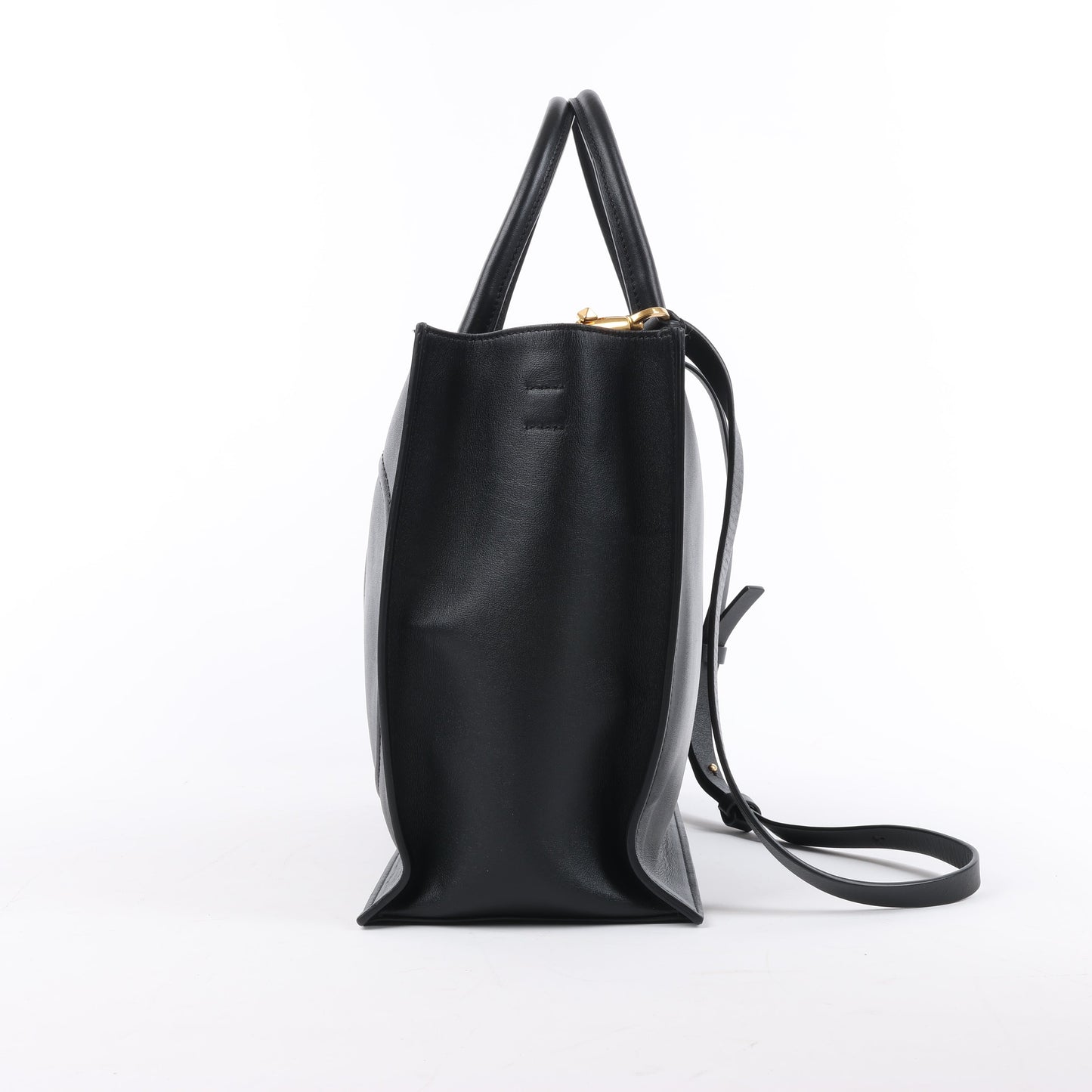 Valentino Garavani V Logo Leather 2Way Handbag in Black