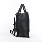 Valentino Garavani V Logo Leather 2Way Handbag in Black