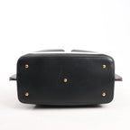 Valentino Garavani VLogo Leather 2Way Shoulder Bag in Black