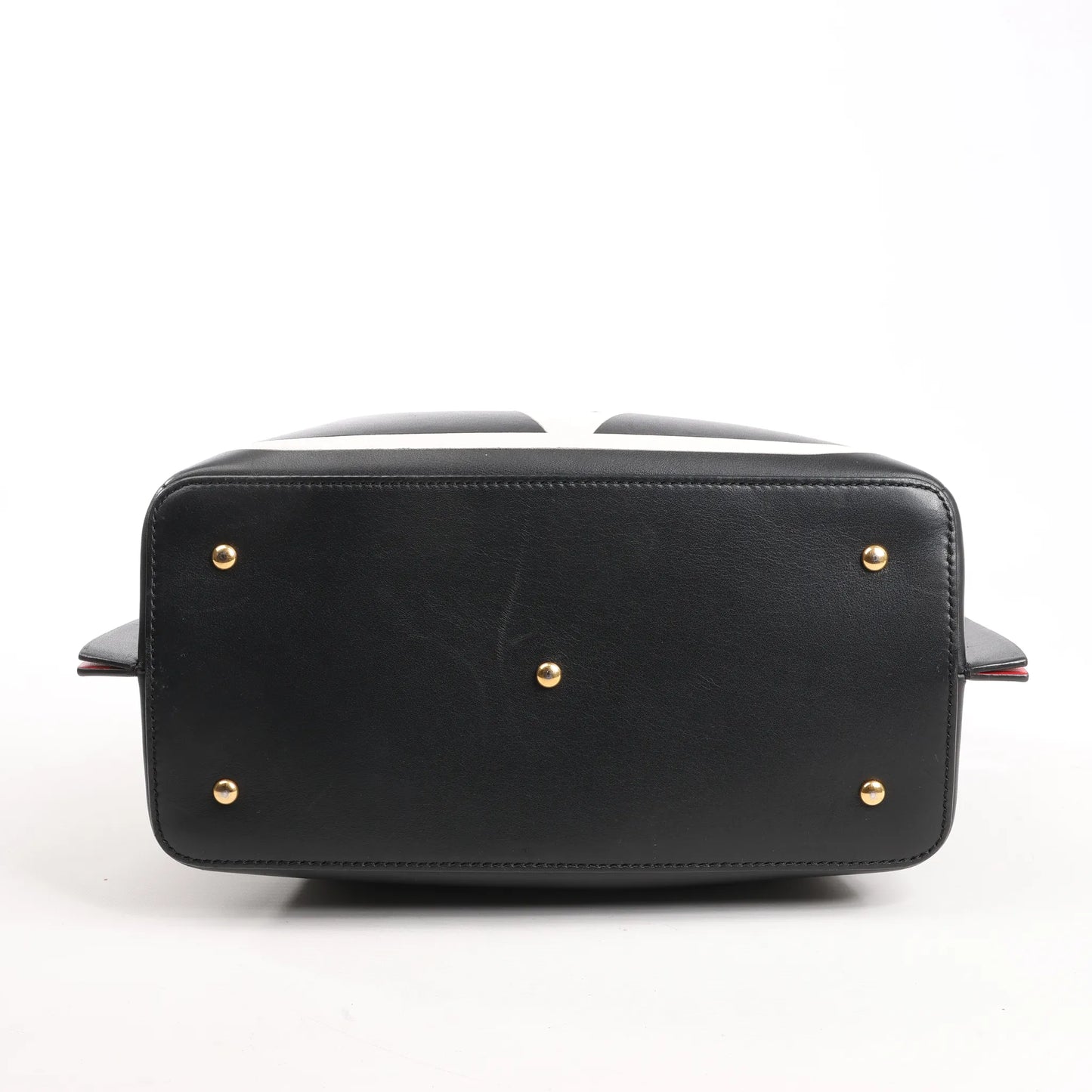 Valentino Garavani VLogo Leather 2Way Shoulder Bag in Black