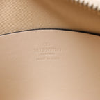 Valentino Garavani V logo Leather Crossbody Bag in Pink