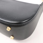 Valentino Garavani VLogo Leather Shoulder bag in Black
