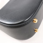 Valentino Garavani VLogo Leather Shoulder bag in Black