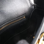 Valentino Garavani VLogo Leather Shoulder bag in Black