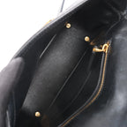 Valentino Garavani VLogo Leather Shoulder bag in Black