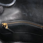 Valentino Garavani VLogo Leather Shoulder bag in Black