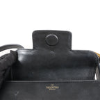 Valentino Garavani VLogo Leather Shoulder bag in Black