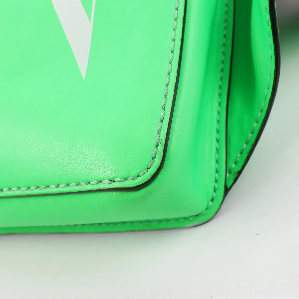 Valentino Garavani VLTN Leather Belt Bag in Green