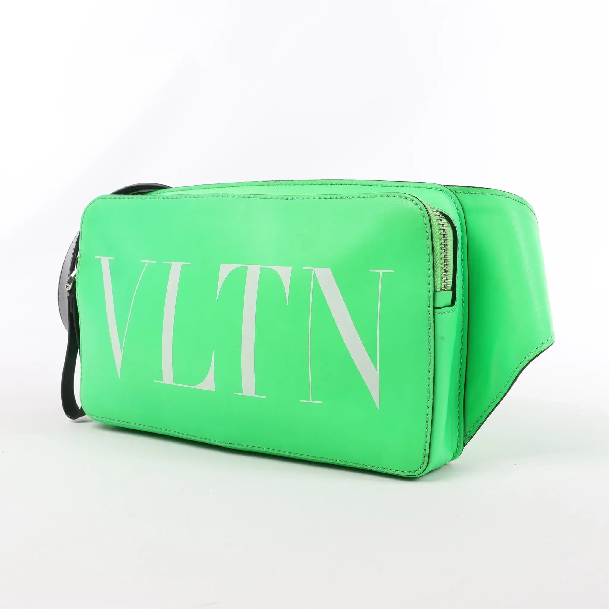 Valentino Garavani VLTN Leather Belt Bag in Green