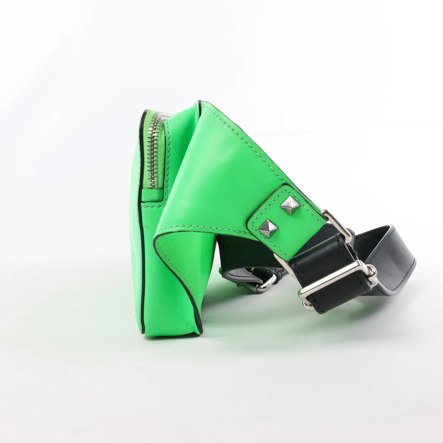 Valentino Garavani VLTN Leather Belt Bag in Green