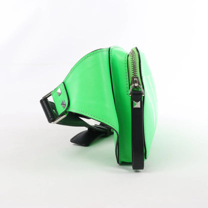 Valentino Garavani VLTN Leather Belt Bag in Green