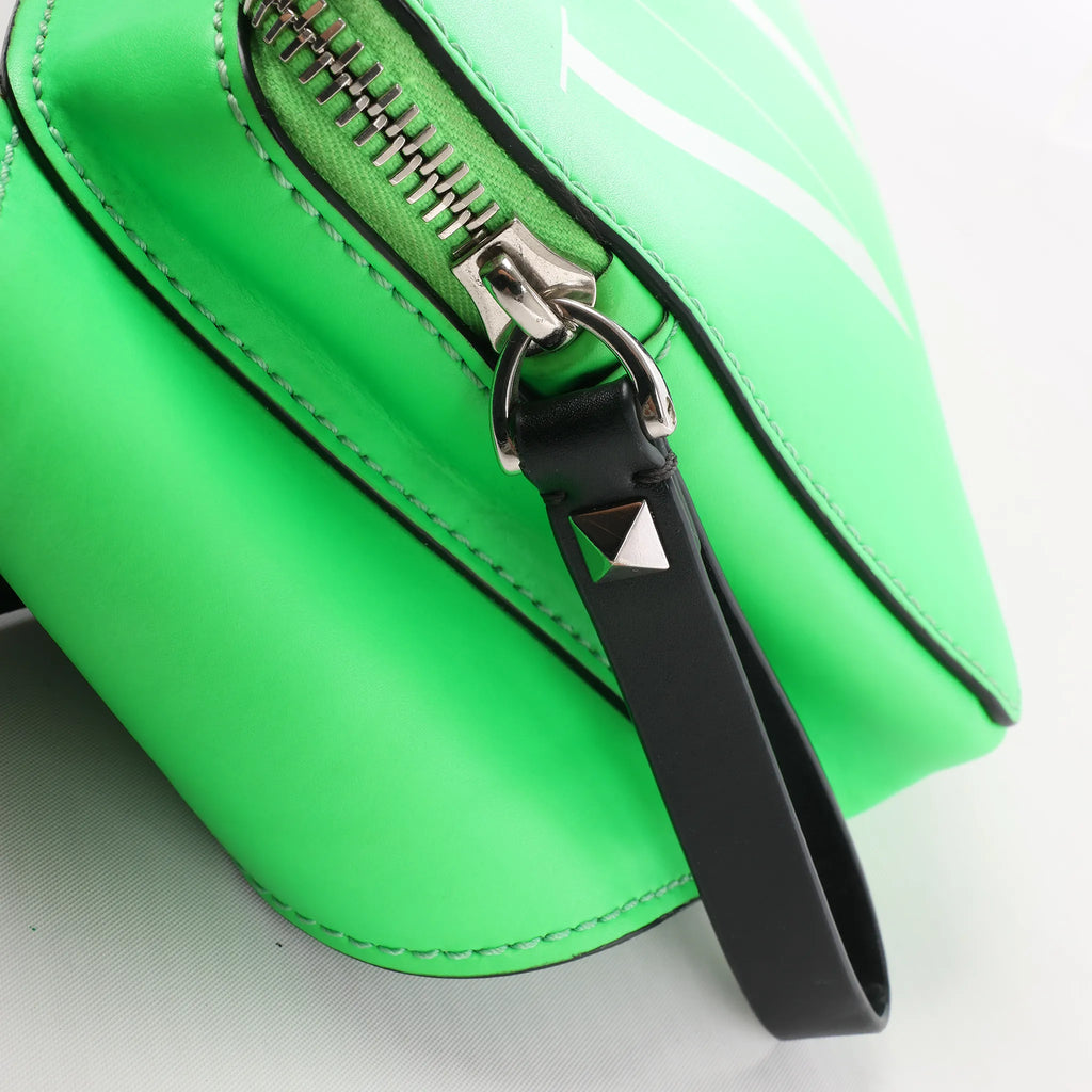 Valentino Garavani VLTN Leather Belt Bag in Green