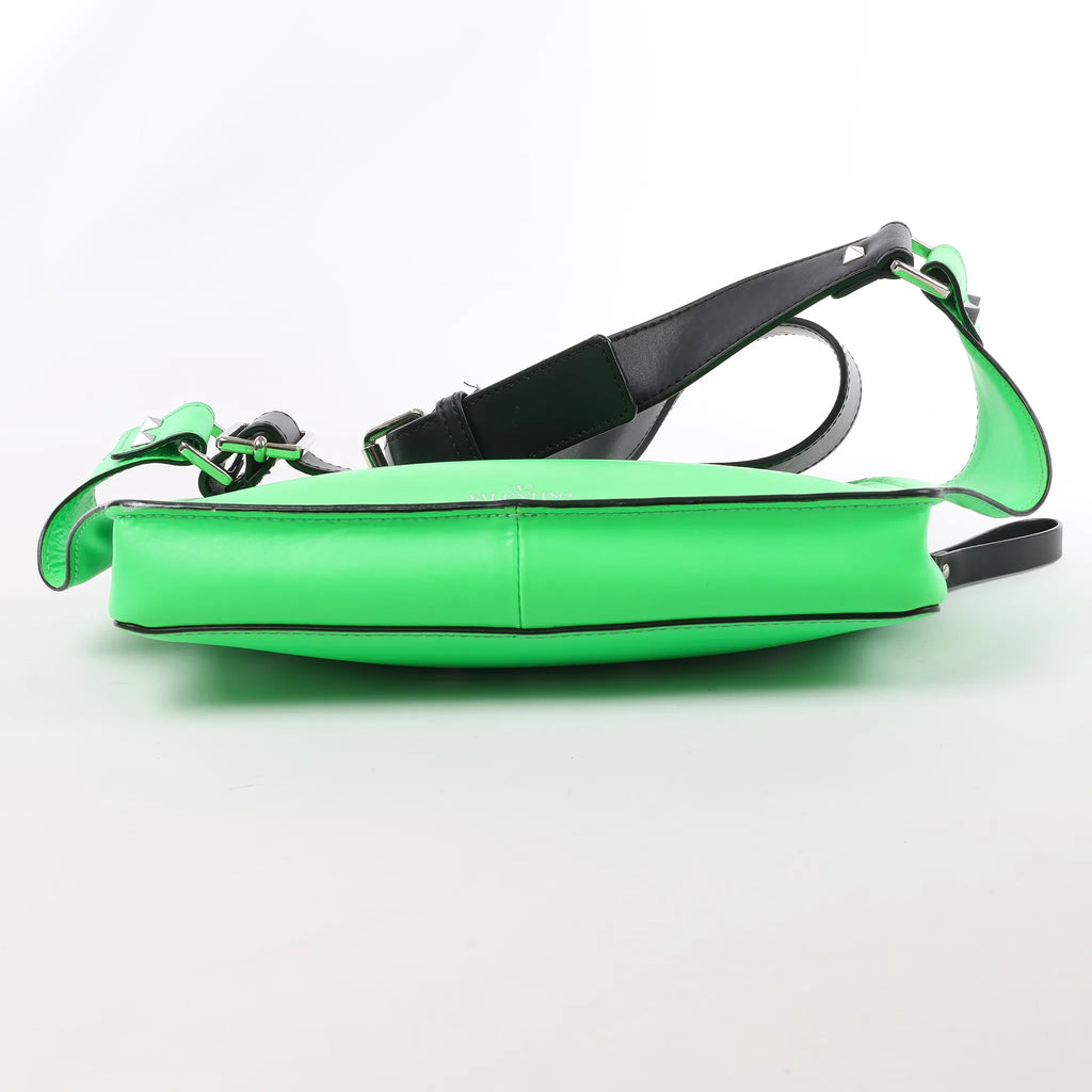 Valentino Garavani VLTN Leather Belt Bag in Green