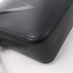 Valentino Garavani VLTN Leather Shoulder Bag in Black