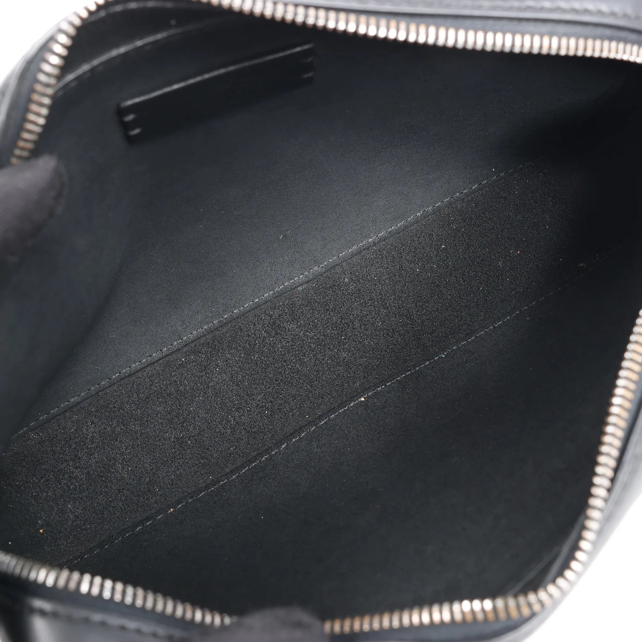 Valentino Garavani VLTN Leather Shoulder Bag in Black
