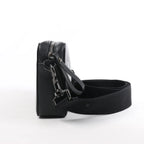 Valentino Garavani VLTN Leather Shoulder Bag in Black