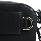 Valentino Garavani VLTN Leather Shoulder Bag in Black