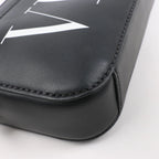 Valentino Garavani VLTN Leather Shoulder Bag in Black